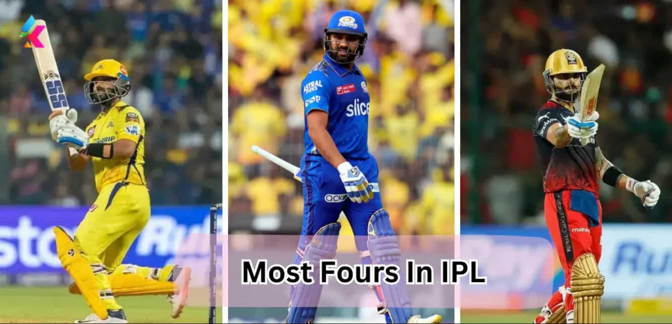 Players With Most Fours In IPL