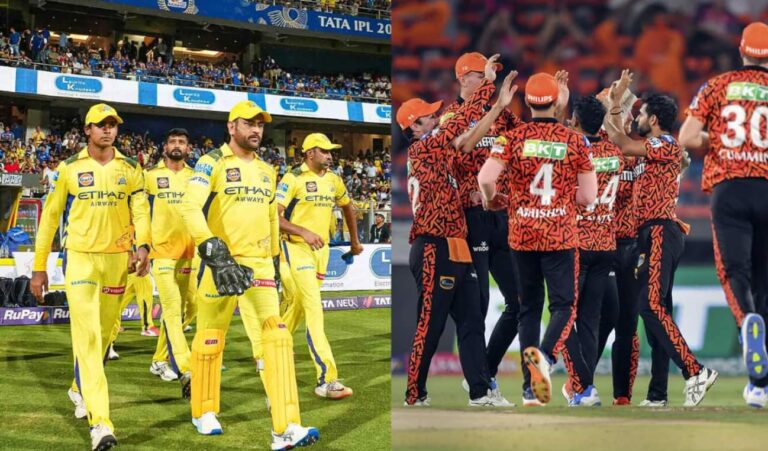 Chennai Super Kings vs Sunrisers Hyderabad Standings